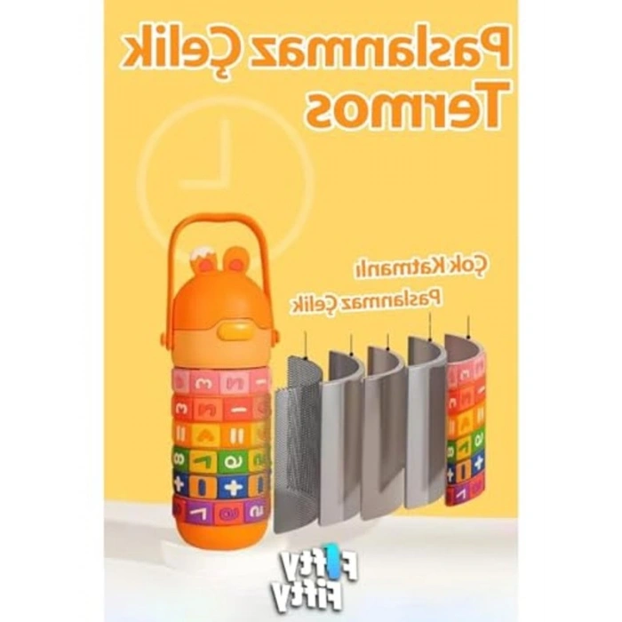 430 ml Mavi Pipetli Çelik Matara