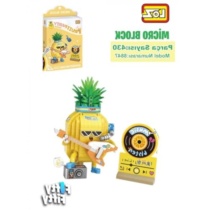 430 Parça Gitarist Ananas Figürü Yapım Seti