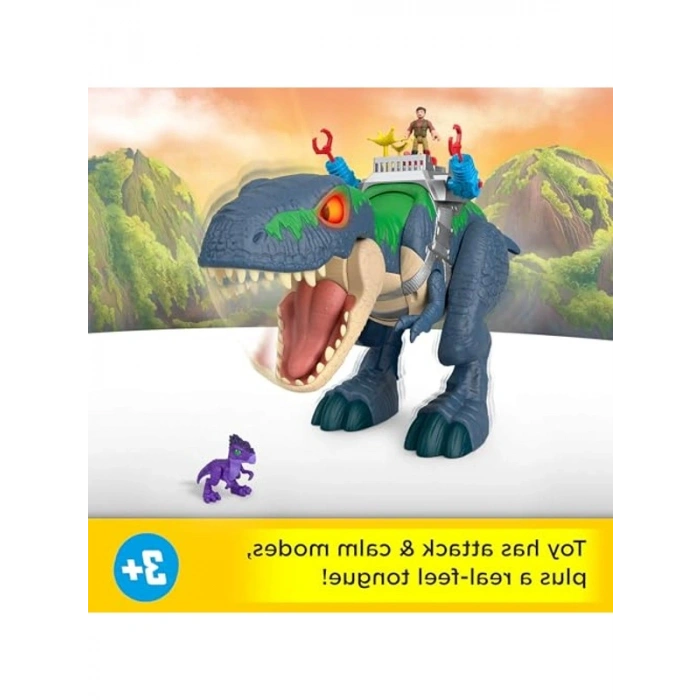 45 cm Sesli ve Işıklı T-Rex Oyun Seti, Jurassic Temalı