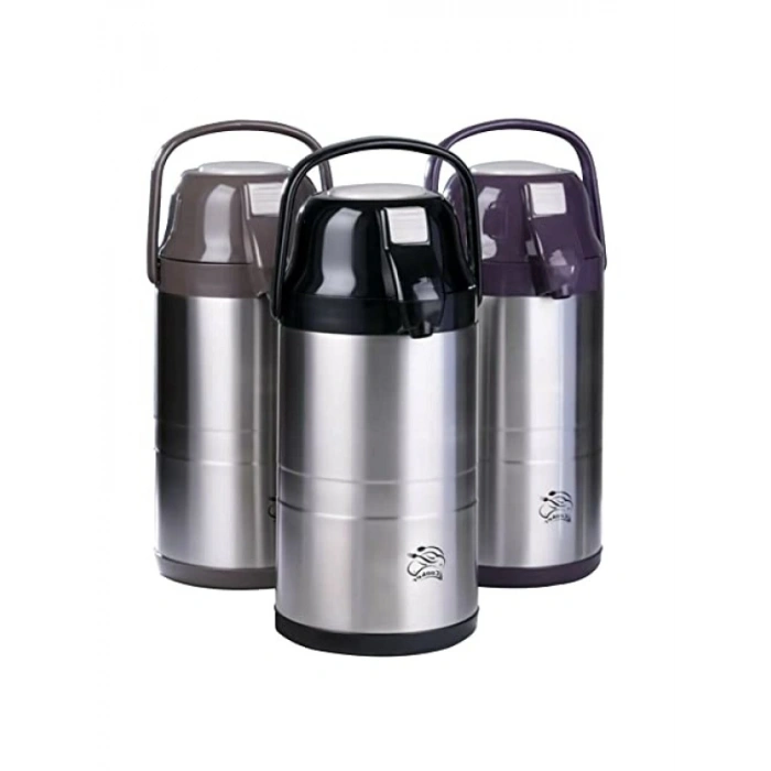 4.5 LT Pompalı Çelik Termos - Sıcak ve Soğuk İçecekler İçin