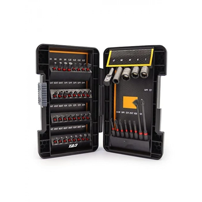 45 Parça Vidalama Uç Seti - Darbe Mukavemetli S2 Çelik