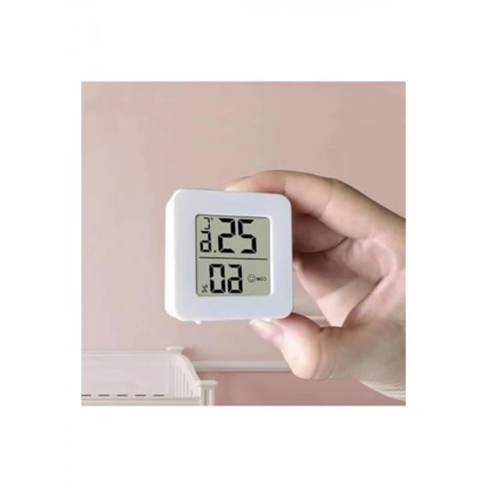 45mm Mini Nem Sıcaklık Ölçer, Dijital Ekranlı Hava Durumu