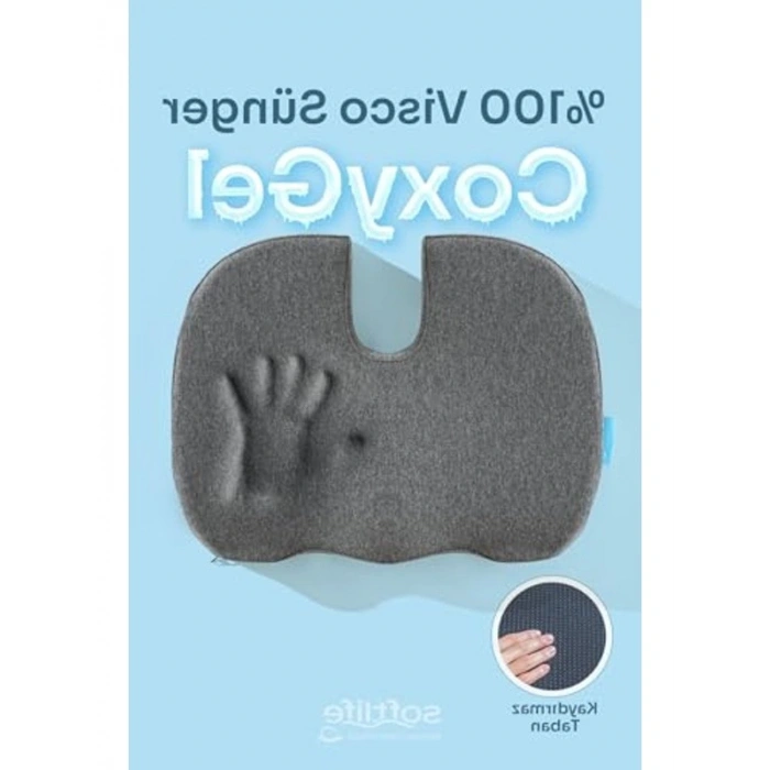 45x34x7 cm Jelli Ortopedik Visco Oturma Minderi, Serinleten Fonksiyon