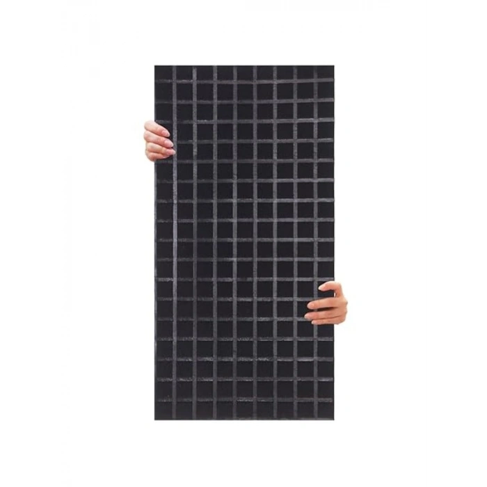 45x90 cm Ölçülerinde Siyah Keçe Panel, Akustik Dekor