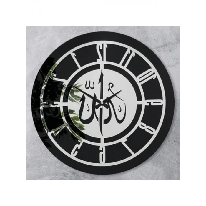 46 cm Gerçek Ayna Pleksi Rakam Dekoratif Duvar Saati
