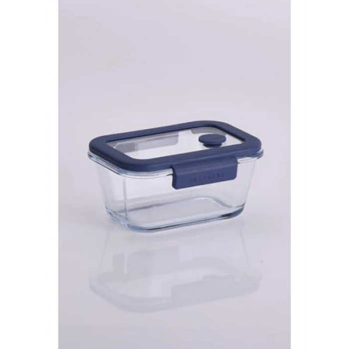 460 ML Vakumlu Cam Saklama Kabı - Mavi