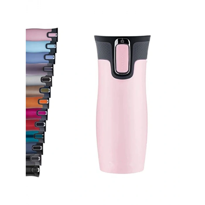 470 mL Kapasiteli Termos Bardak - Pudra Renk