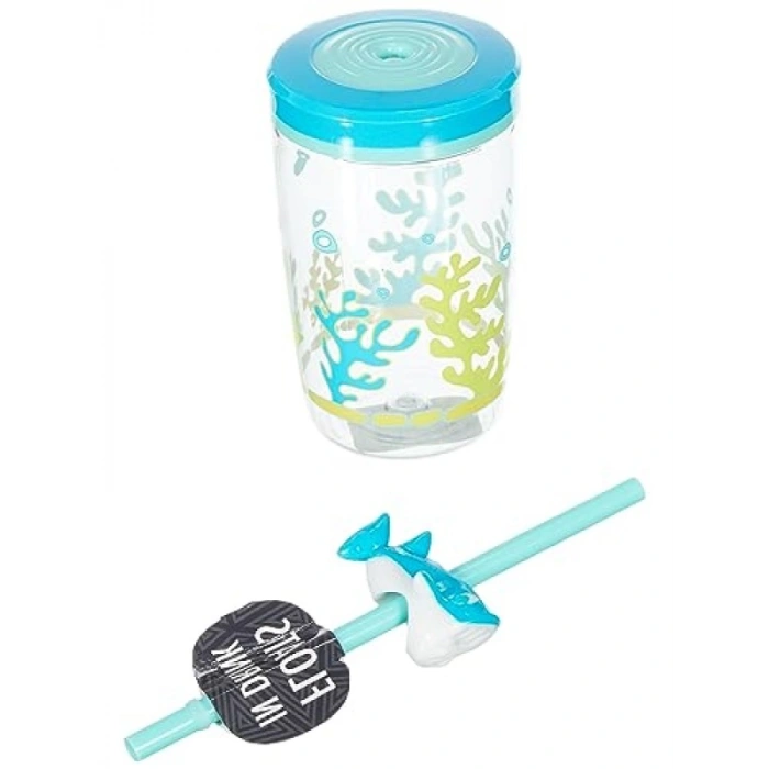 470 ml Kapasiteli Tritan Bardak - Pipetli ve Sızdırmaz Tasarım