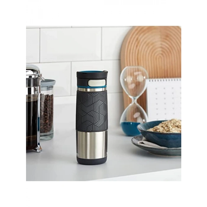 470 mL Sızdırmaz Vakum Yalıtımlı Termos Bardak - Gri