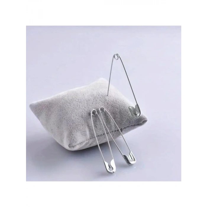 48 Adet Gümüş Çengelli İğne Seti, 2,5-3,5-4 cm Boyut Seçenekleri