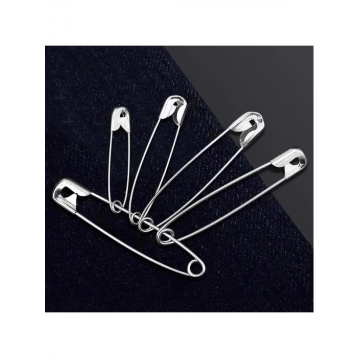 48 Adet Gümüş Çengelli İğne Seti, 2,5-3,5-4 cm Boyut Seçenekleri