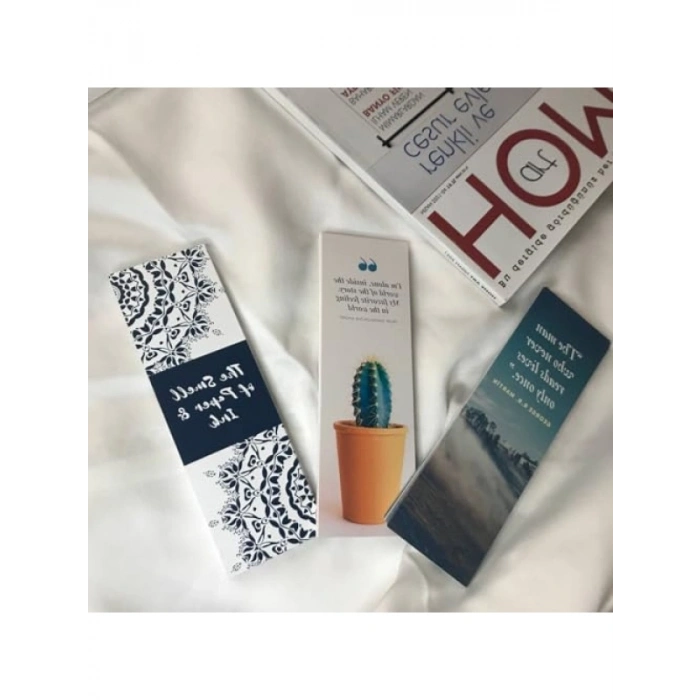 48 Adet Karışık Desenli İngilizce Kitap Ayracı Seti