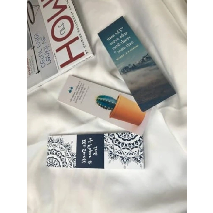 48 Adet Karışık Desenli İngilizce Kitap Ayracı Seti