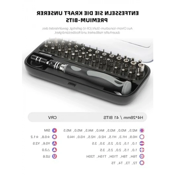 48i 1 Arada Mini Tornavida Seti, Hassas