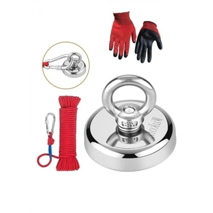 48 mm Dyum Pot Mıknatıs Seti, Mıknatıs Balıkçılığı İçin