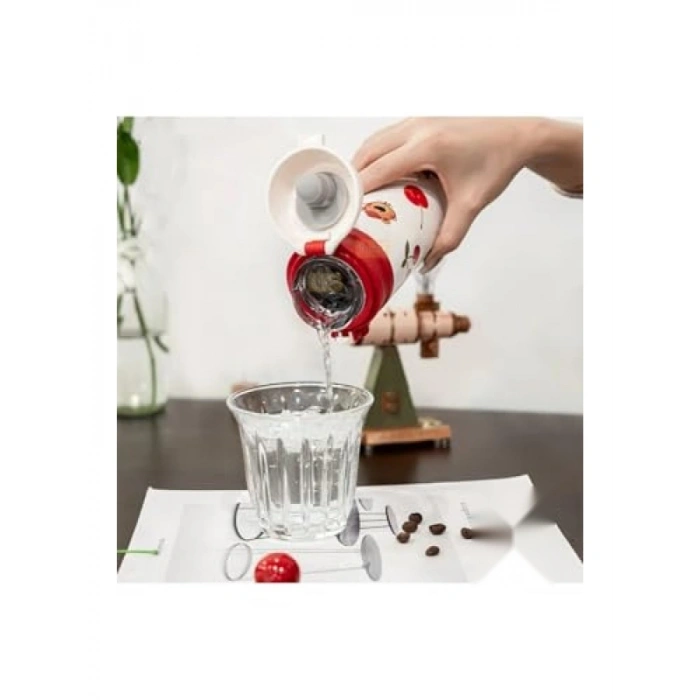 480ml Kapaklı Paslanmaz Çelik Termos - Sevimli Hayvanlar Deseni