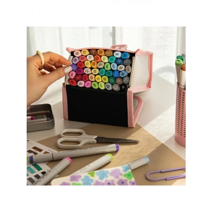 48’li Çift Uçlu Alkol Bazlı Marker Kalem Seti