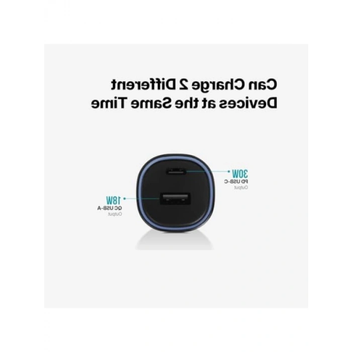 48W PD Araç Hızlı Şarj Aleti, USB-C ve USB-A Çıkışı