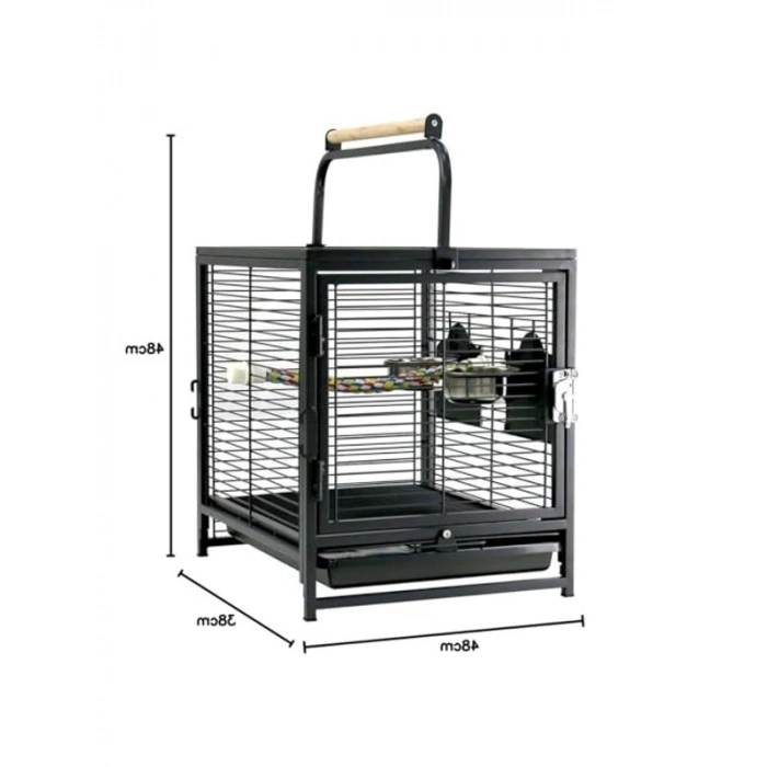 48x38x46 cm Seyahat Kafesi, Papağanlar İçin Kullanım