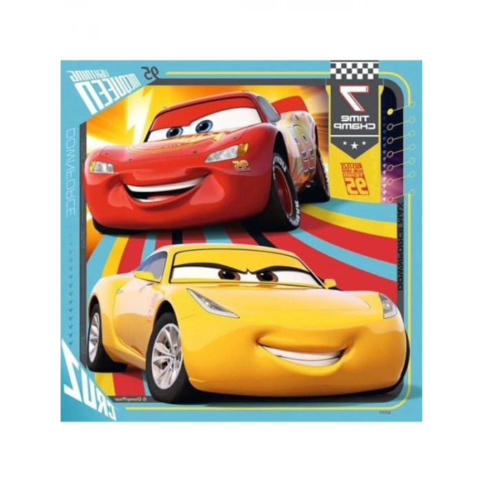 49 Parça Puzzle - Pixar Cars 3 Temalı Eğlenceli Yapboz Seti