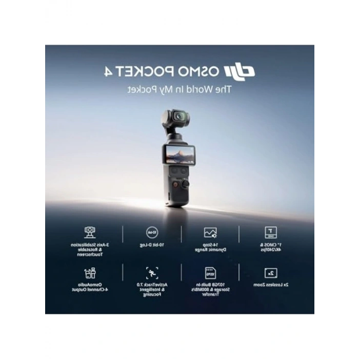 4K Video Kaydı Yapabilen 3 Eksenli Görüntü Sabitlemeli Kamera, 107 GB Hafızayla