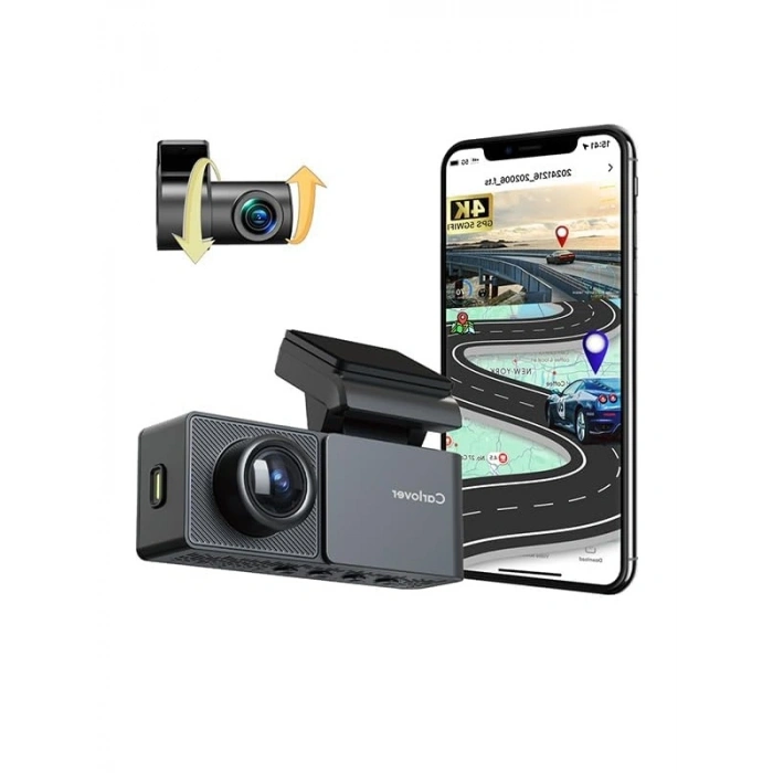 4K Wifi Gps Araç Kamerası (Ön + Arka Kamera)