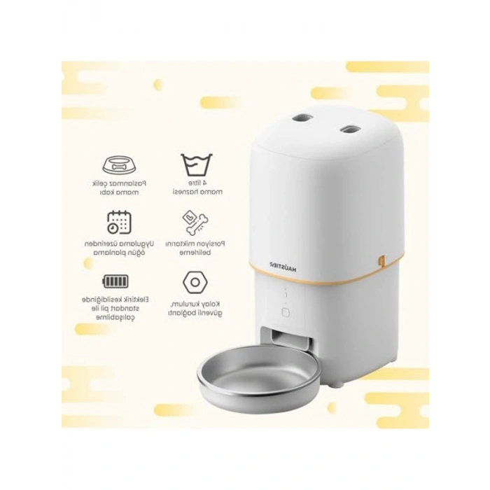 4Lt Hazneli Akıllı Mama Kabı - Wifi ile Uzaktan Kontrol