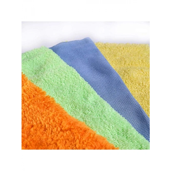 4’lü Mikrofiber Bez Seti - Çiziksiz Temizlik