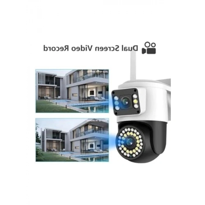 4MP Çift Lensli Su Geçirmez IP Kamera