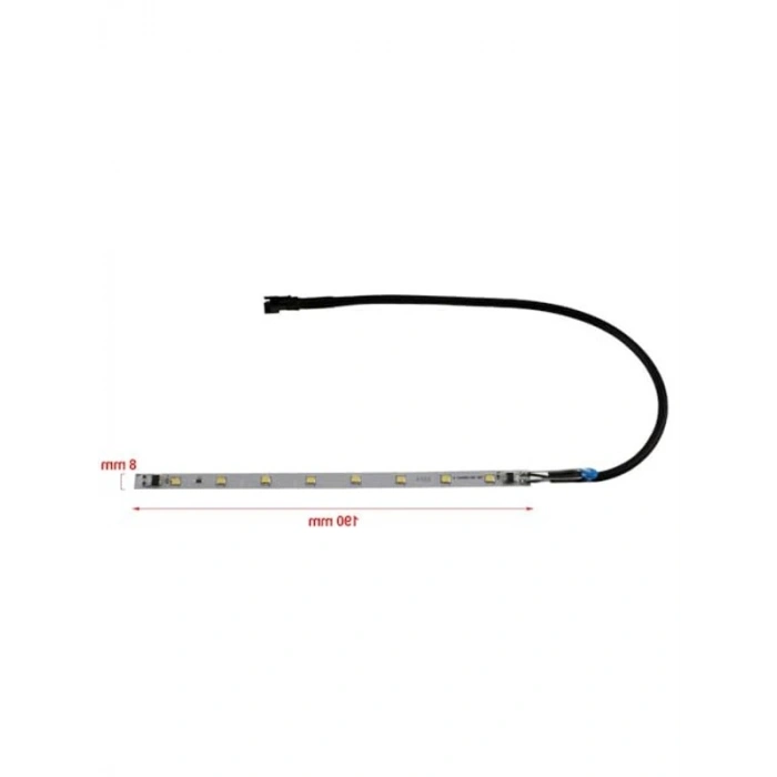 4W LED Şerit Lamba, 190x8 mm Boyut, Davlumbaz ve Aspiratörler İçin Uyumlu