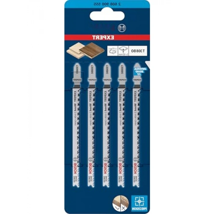 5 Adet 2 Taraflı Temiz Ahşap Dekupaj Testere Bıçağı (117 mm)