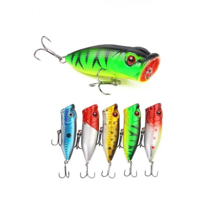 5 Adet Gerçekçi Crank Yem Seti - Tatlı ve Tuzlu Su İçin