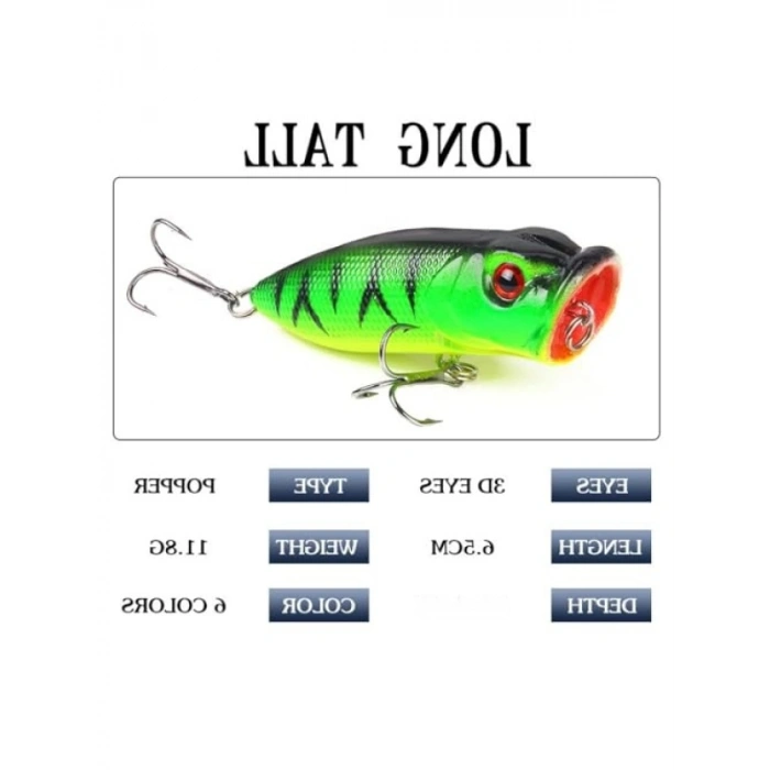 5 Adet Gerçekçi Crank Yem Seti - Tatlı ve Tuzlu Su İçin