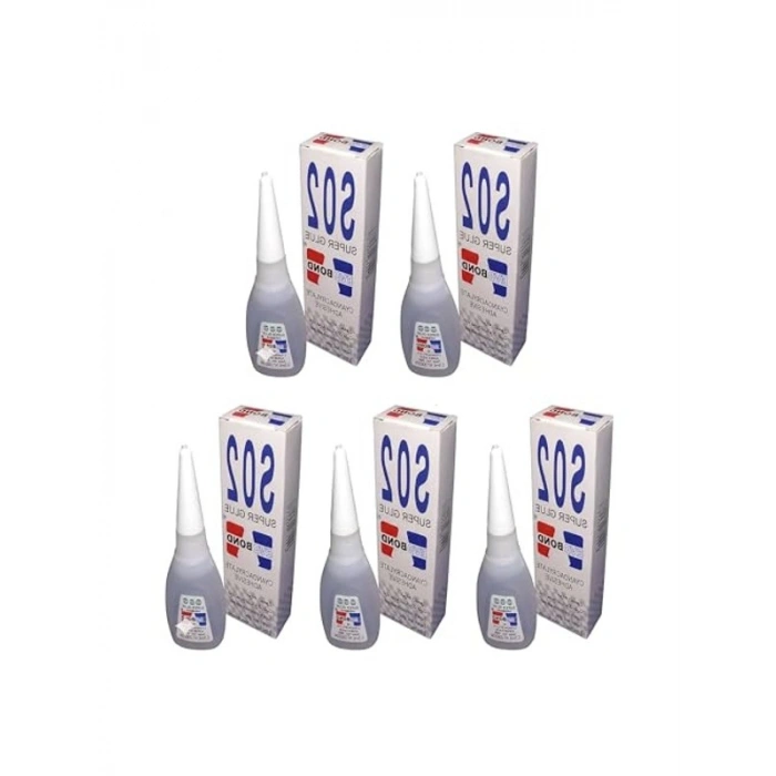 5 Adet Hızlı Kuruyan Japon Yapıştırıcı Seti, 20 Gr
