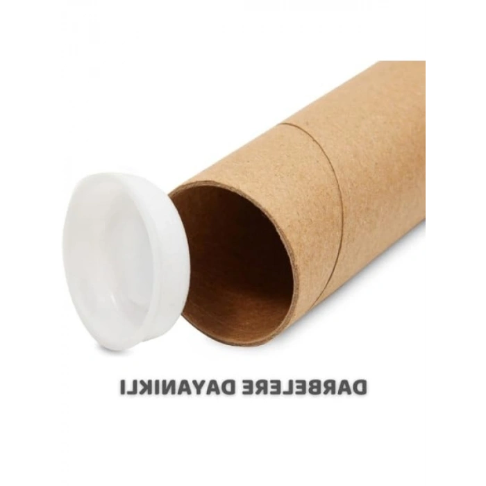 5 Adet Kapaklı Silindir Karton Kutu (60 cm)