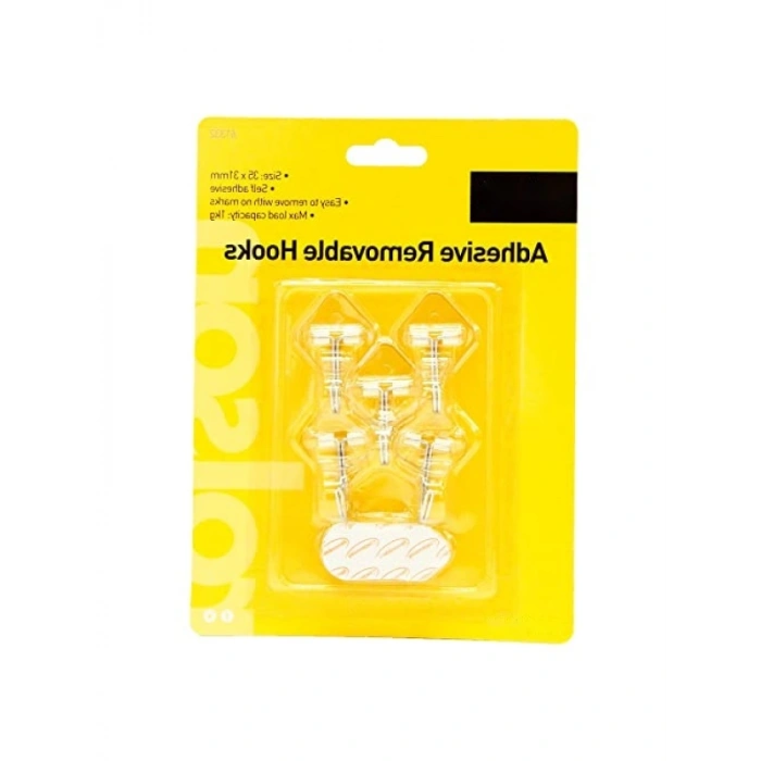 5 Adet Kendinden Yapışkanlı Metal Askı - 35 x 11 mm