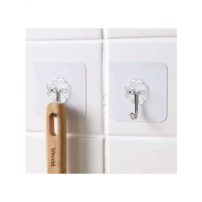 5 Adet Kendinden Yapışkanlı Şeffaf Askı Seti