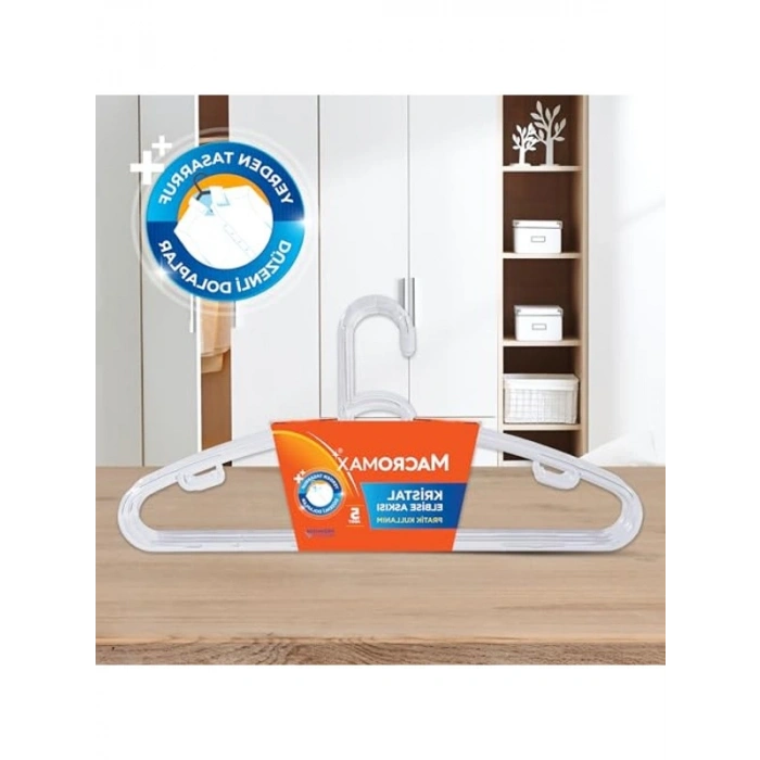 5 Adet Kristal Elbise Askısı, Şık ve Kullanışlı
