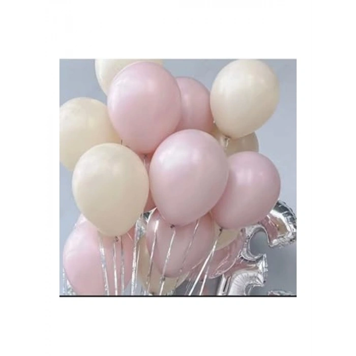 5 Adet Pembe Makaron ve 5 Adet Deniz Kumu, 10 Adet Balon Seti
