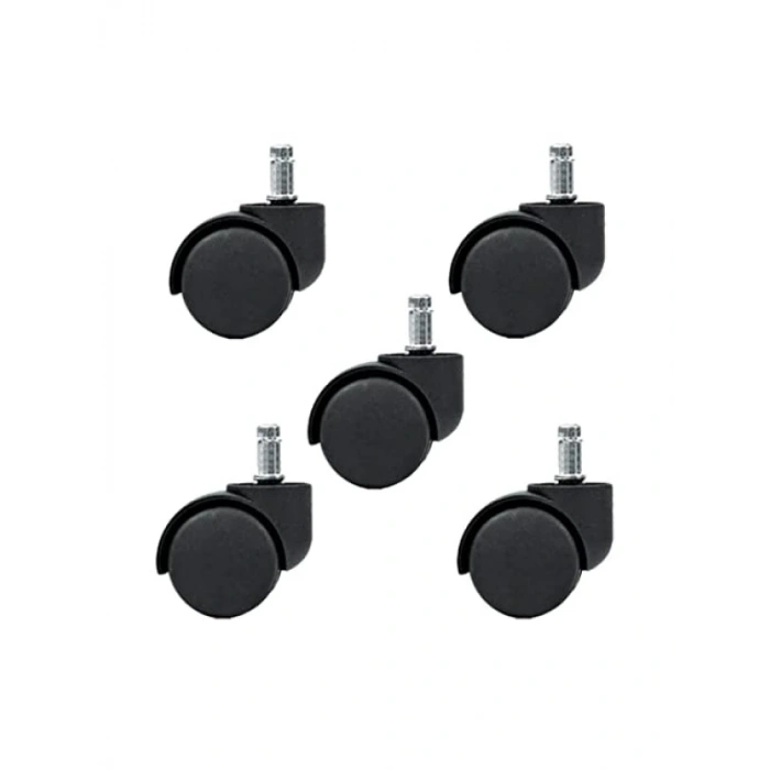 5 Adet Pimli Geçmeli Ofis Koltuk Sandalye Tekeri