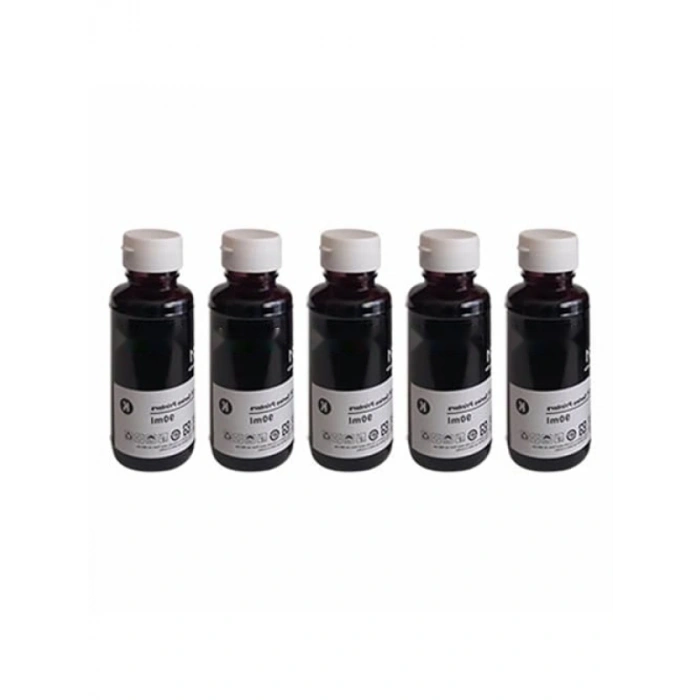 5 Adet Siyah Mürekkep Kartuşu 100 ml