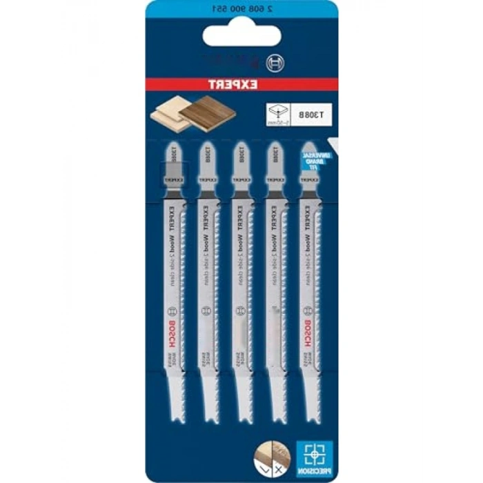 5 Adet T 308 B Dekupaj Testere Bıçağı, Ahşap Kesimi için