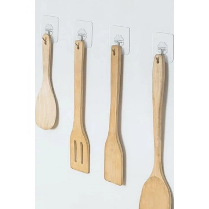 5 Adet Yapışkan Vantuzlu Duvar Askısı Seti