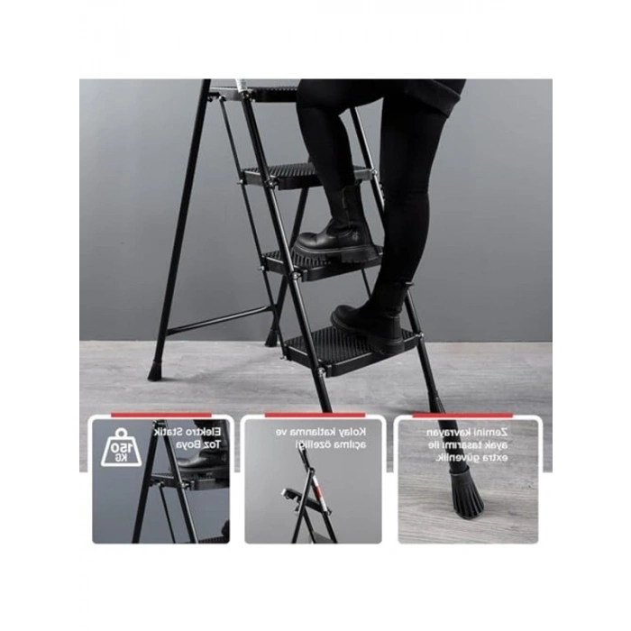5 Basamaklı Katlanır Merdiven, Dayanıklı ve Pratik