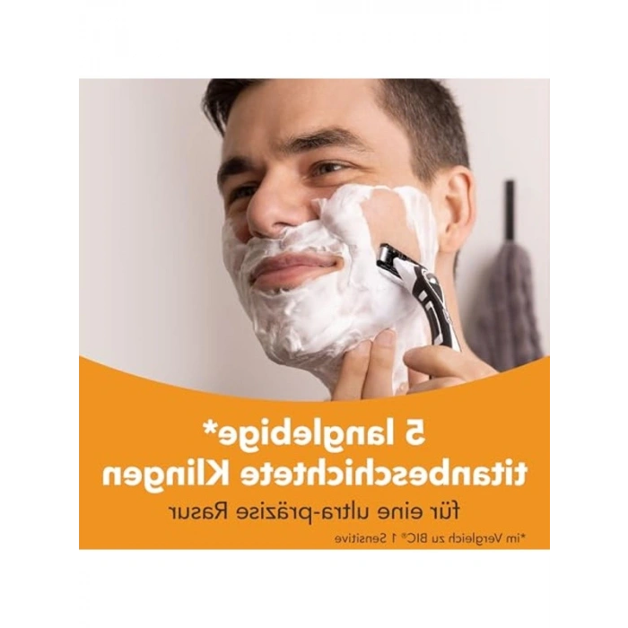 5 Bıçaklı Tıraş Bıçağı Seti 1 Gövde ve 10 Yedek Başlık ile Erkek Bakımı