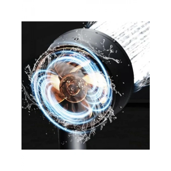 5 Fonksiyonlu Duş Başlığı, El Duşu, Siyah