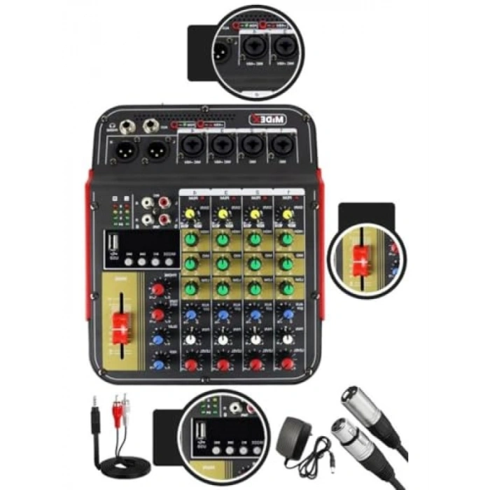 5 Kanal Ses Mikseri - Stüdyo Kayıt ve Phantom Güçlü