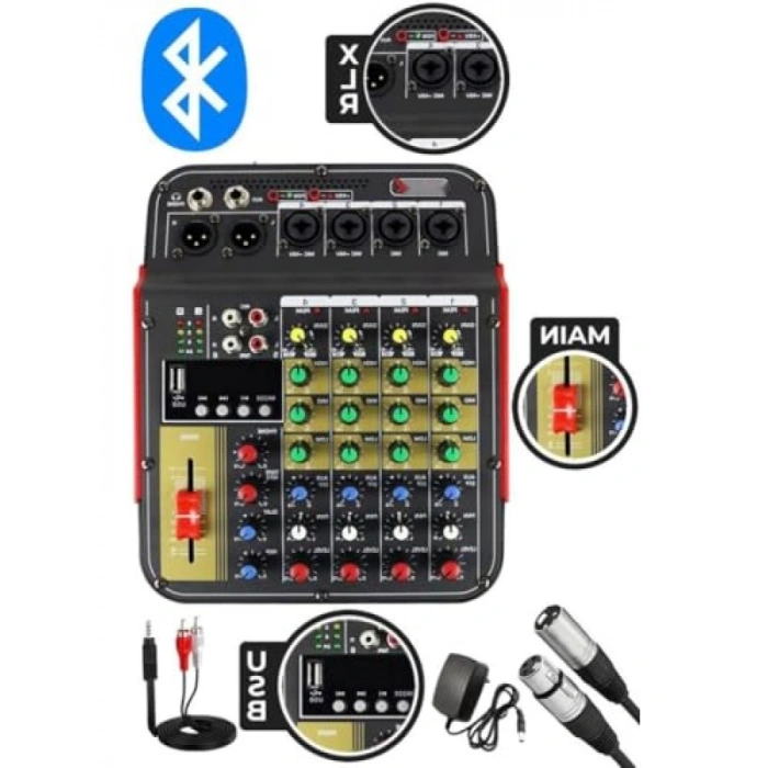 5 Kanal Ses Mikseri - Stüdyo Kayıt ve Phantom Güçlü