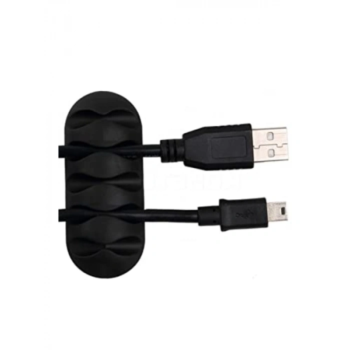 5 Kanallı Yapışkanlı Kablo Tutucu Seti (3 Adet)