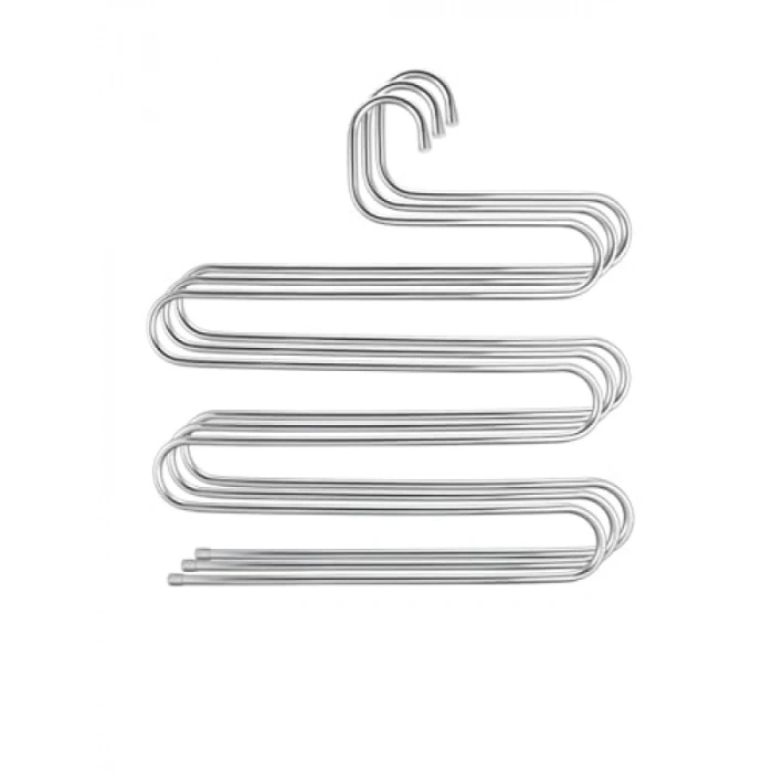 5 Katlı Metal Pantolon Askısı - 3 Adet, Ergonomik Tasarım